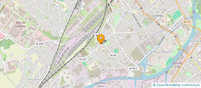 localisation de l'entreprise ANDRE VANDEVELDE à LILLE