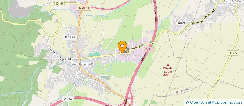 localisation de l'entreprise ANDRE VOLAILLES à COMBRONDE