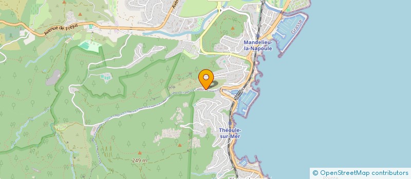 localisation de l'entreprise ANDRE-YACHTING-SERVICES  THEOULE-SUR-MER