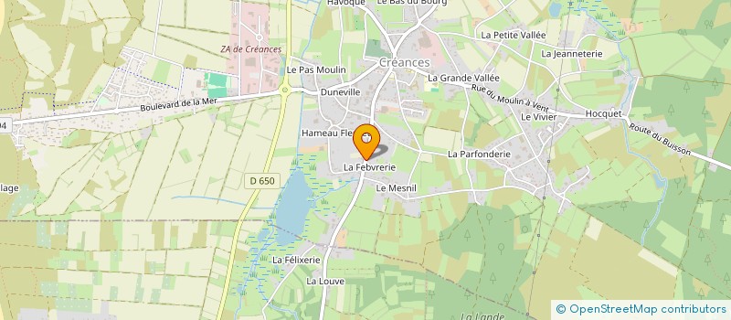 localisation de l'entreprise ANDREA à CREANCES