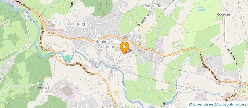 localisation de l'entreprise ANDREA  BOULIEU-LES-ANNONAY