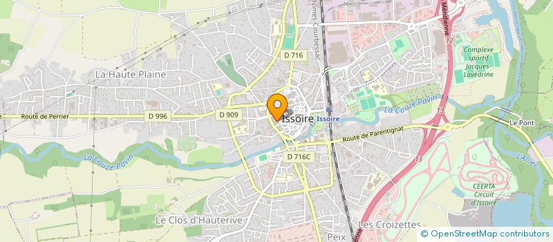 localisation de l'entreprise ANDREA BERNARD IMMOBILIER  ISSOIRE