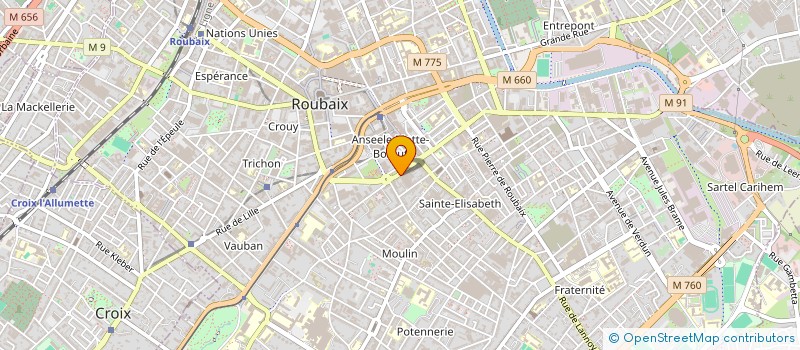 localisation de l'entreprise ANDREA&CO  ROUBAIX