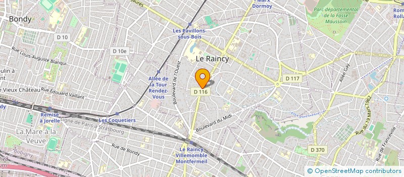 localisation de l'entreprise ANDREA CONSULTING à LE RAINCY