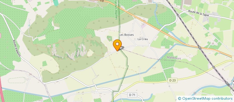 localisation de l'entreprise ANDREA DEGIOVANNI 11  SENAS