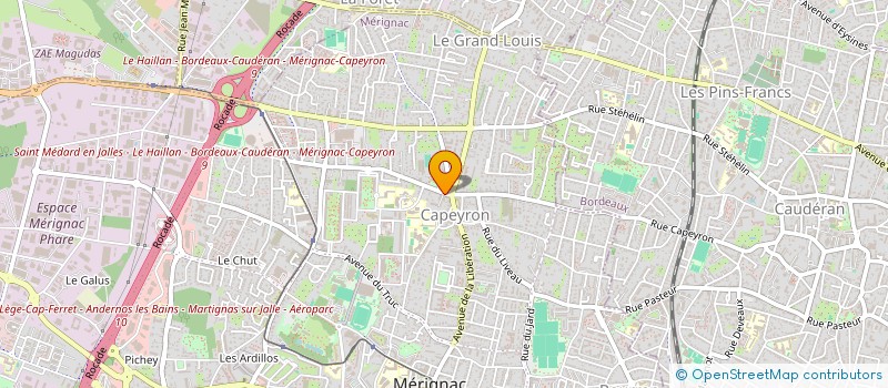localisation de l'entreprise ANDREA DISTRIBUTION à MERIGNAC