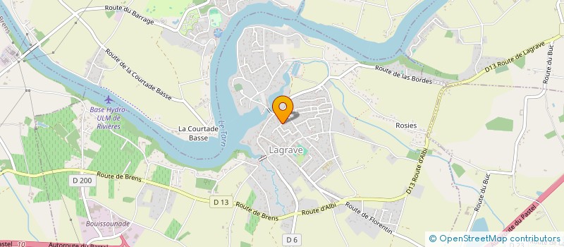 localisation de l'entreprise ANDREA F.  LAGRAVE