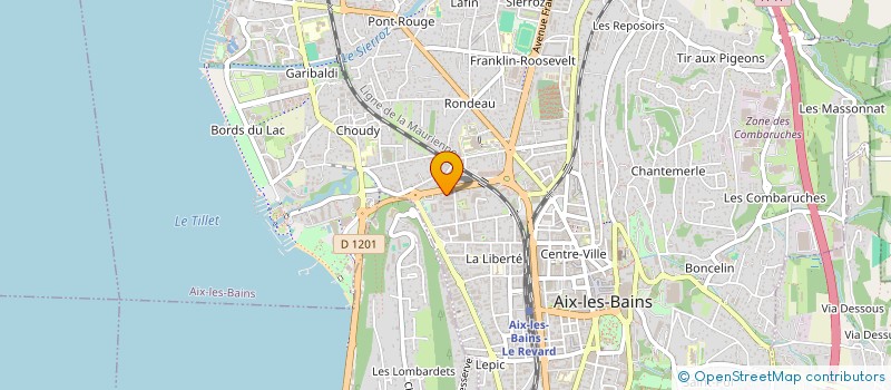 localisation de l'entreprise ANDREA GRANIER  AIX-LES-BAINS