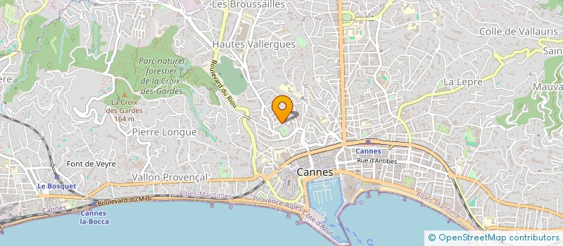 localisation de l'entreprise ANDREA INVEST à CANNES