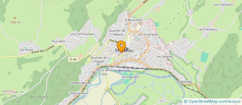 localisation de l'entreprise ANDREA PALLADIO à MORTEAU