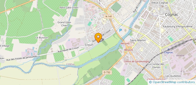 localisation de l'entreprise ANDREA SCI à COGNAC