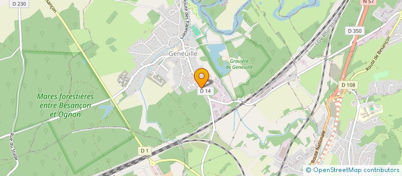 localisation de l'entreprise ANDREANI MACONNERIE  GENEUILLE