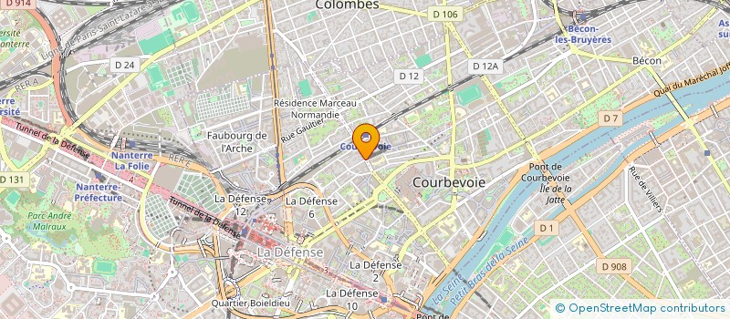 localisation de l'entreprise ANDREANNA à COURBEVOIE