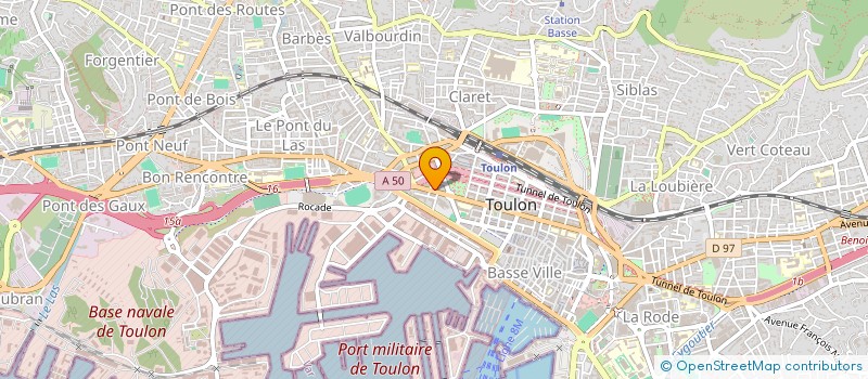 localisation de l'entreprise ANDREANNA  TOULON