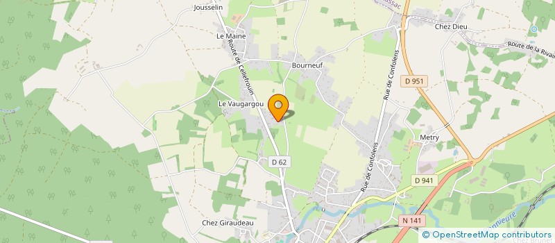 localisation de l'entreprise ANDREAS  CHASSENEUIL-SUR-BONNIEURE