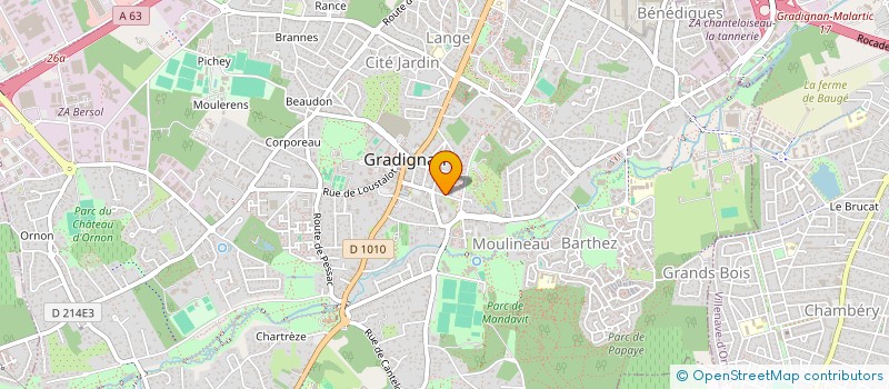 localisation de l'entreprise ANDREBE ET BEBON à GRADIGNAN