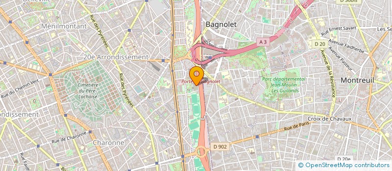 localisation de l'entreprise ANDREE CK CORTEGE  PARIS