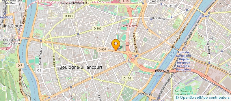 localisation de l'entreprise ANDREE LECLECH  BOULOGNE-BILLANCOURT