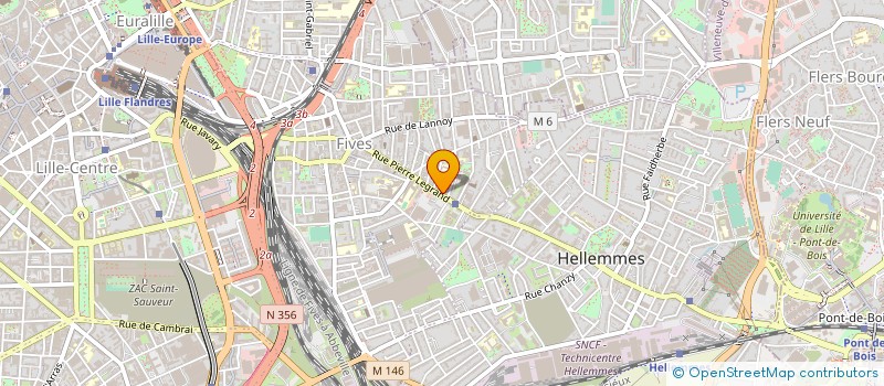 localisation de l'entreprise ANDREE SORANT à LILLE