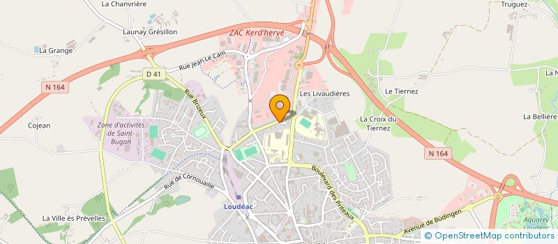 localisation de l'entreprise ANDREI BALAN CONSULTING à LOUDEAC