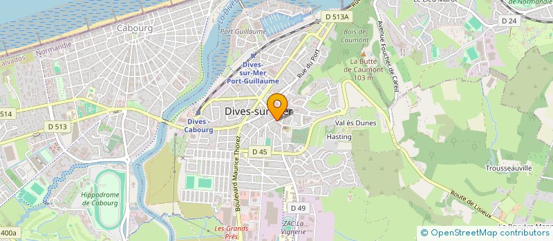 localisation de l'entreprise ANDREINIE LUMINAIRES  DIVES-SUR-MER