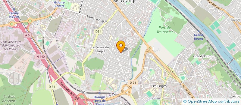 localisation de l'entreprise ANDRENELL à RIS-ORANGIS