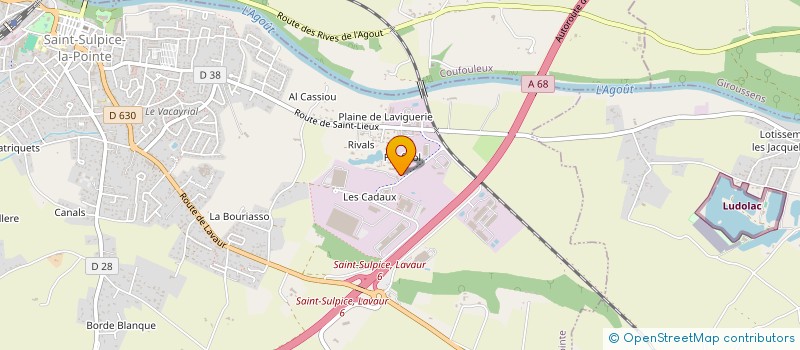 localisation de l'entreprise ANDREO LOC  SAINT-SULPICE-LA-POINTE