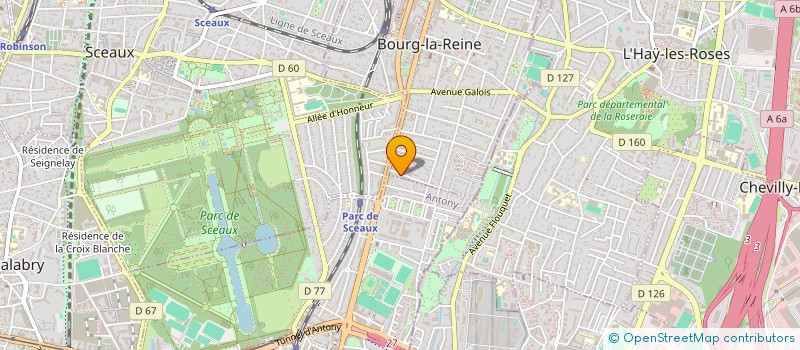 localisation de l'entreprise ANDREOLI à BOURG-LA-REINE