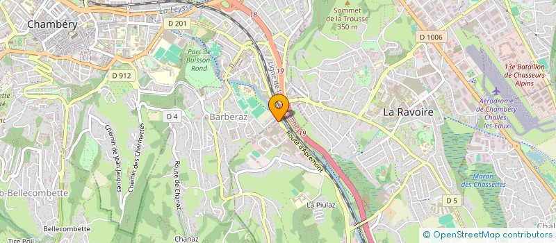 localisation de l'entreprise ANDREONI NETTOYAGE  LA RAVOIRE