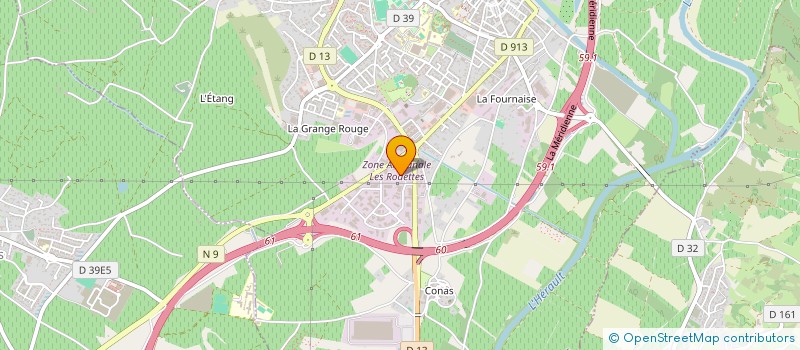 localisation de l'entreprise ANDRES à PEZENAS