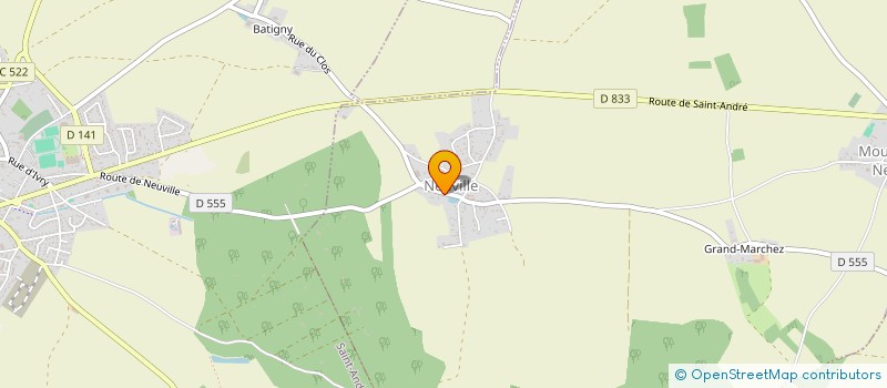 localisation de l'entreprise ANDRESIEN BADMINTON CLUB (A.B.C)  MOUSSEAUX-NEUVILLE