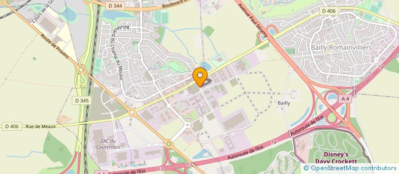 localisation de l'entreprise ANDREU  BAILLY-ROMAINVILLIERS