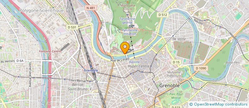 localisation de l'entreprise ANDREVON ET DURAND à GRENOBLE