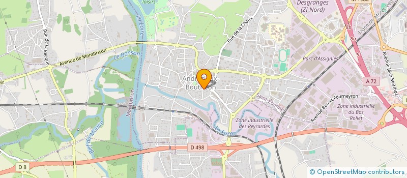 localisation de l'entreprise ANDREZIEUX BOUTHEON ANIMATION  ANDREZIEUX-BOUTHEON