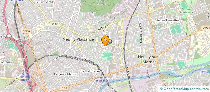 localisation de l'entreprise ANDRIAM HOLDING  NEUILLY-PLAISANCE