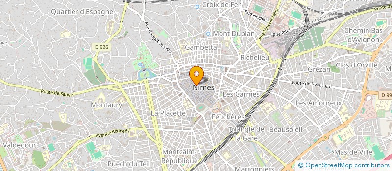 localisation de l'entreprise ANDRIEU à NIMES