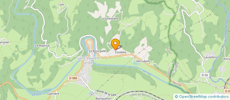 localisation de l'entreprise ANDRIEU - ANDRE  SAINT-LAURENT-D'OLT