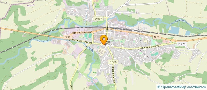 localisation de l'entreprise ANDRIEU-BILLARD  FISMES