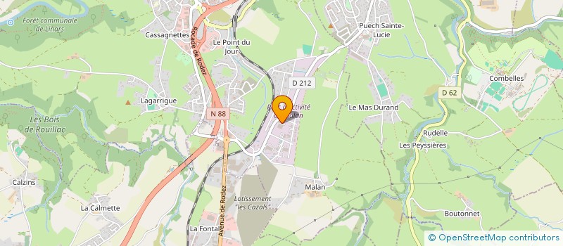 localisation de l'entreprise ANDRIEU CONSTRUCTION à OLEMPS