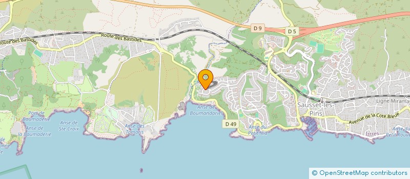 localisation de l'entreprise ANDRIEU PATRIMOINE 6  SAUSSET-LES-PINS