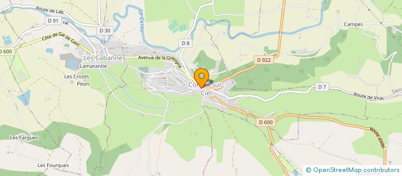 localisation de l'entreprise ANDRIEU SARTHOU  CORDES-SUR-CIEL