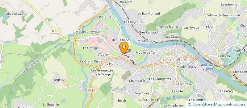 localisation de l'entreprise ANDRIEUX à AIXE-SUR-VIENNE