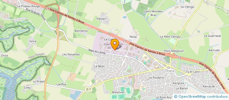 localisation de l'entreprise ANDRIEUX à THEIX-NOYALO