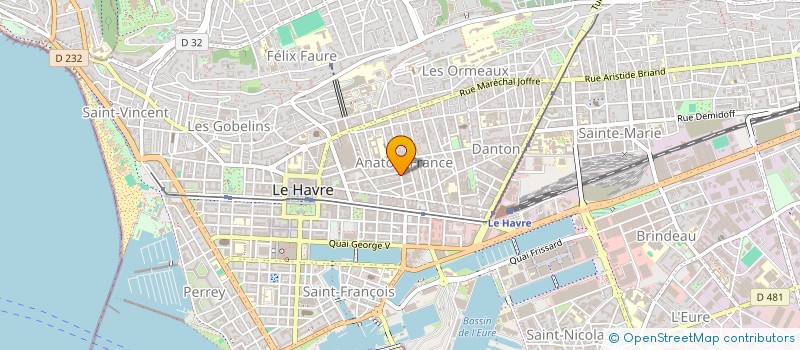 localisation de l'entreprise ANDRIEUX à LE HAVRE