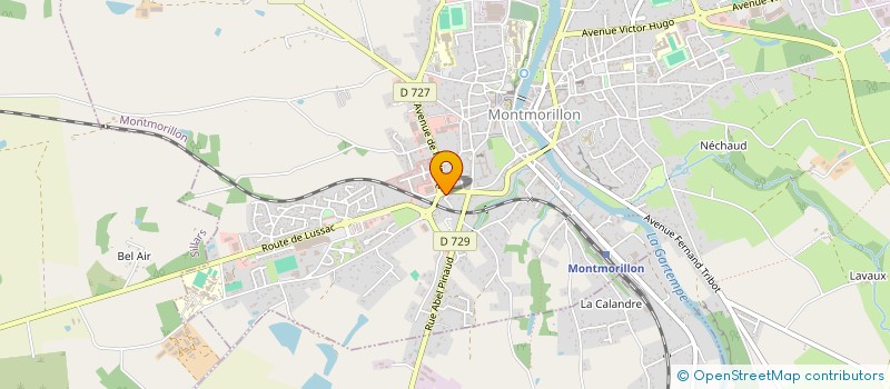 localisation de l'entreprise ANDRIEUX-BOURCERIE  MONTMORILLON