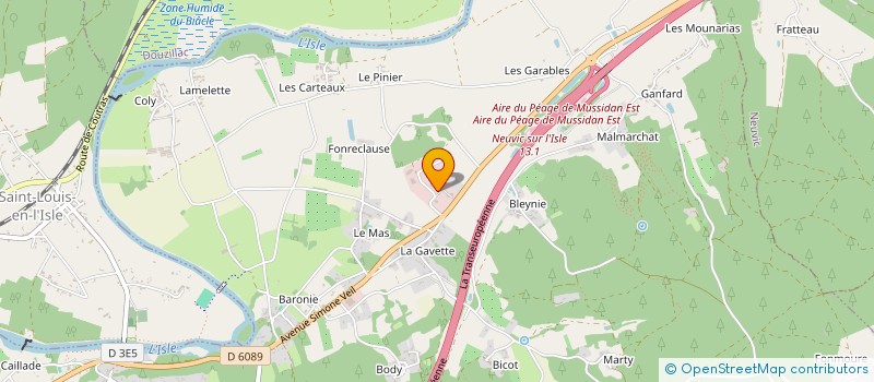 localisation de l'entreprise ANDRIEUX ET FILS à SOURZAC