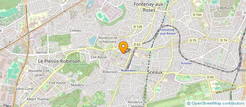 localisation de l'entreprise ANDRIEUX - FONTAINE AU ROI à SCEAUX