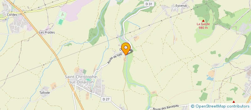 localisation de l'entreprise ANDRIEUX VOLT  SAINT-CHRISTOPHE-SUR-DOLAISON