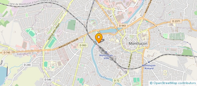 localisation de l'entreprise ANDRIMMOB à MONTLUCON