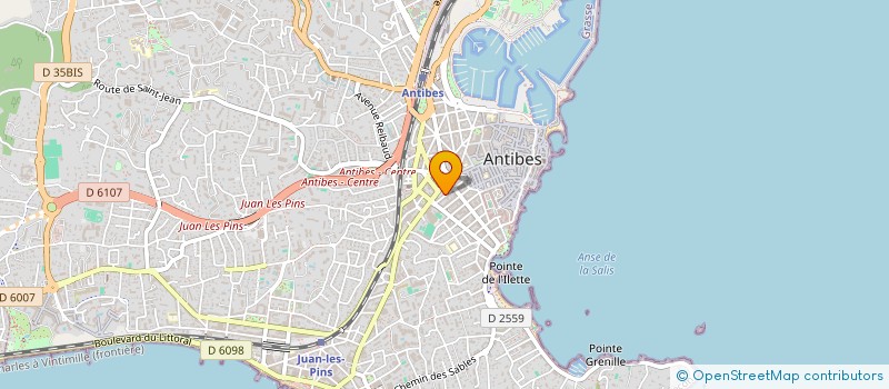 localisation de l'entreprise ANDRINE à ANTIBES